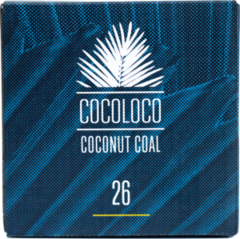 Уголь Cocoloco 26мм (1кг) (уп.20кг)