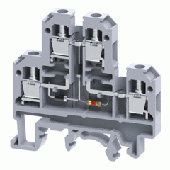 Двухуровневая клемма, винтовые зажимы проводника до 4 мм.кв. 32A/500V с диодной схемой - конфигурация DD5