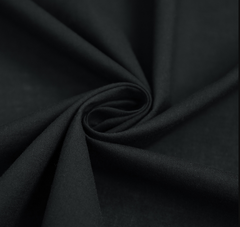 Батист однотонный, 72 г/м2, 100% хлопок, 145 см, чёрный