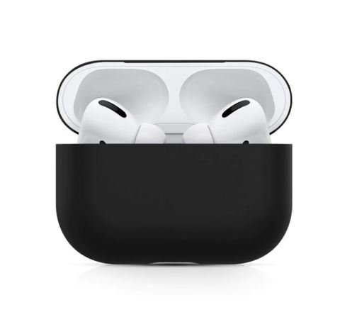 Силиконовый чехол для Airpods Pro черный