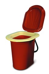 62-0-018 Ведро-туалет с крышкой, пластмассовое, 18л (Very)