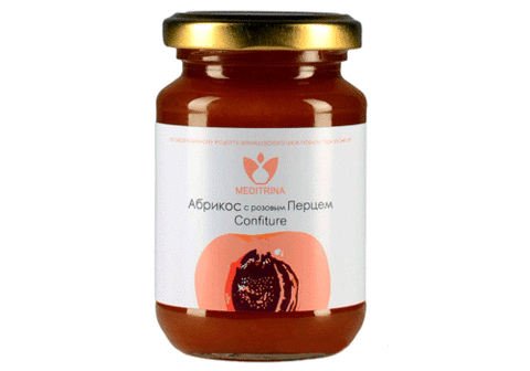 Конфитюр из абрикосов с розовым перцем, 200г