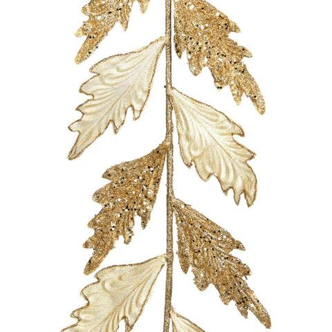 Гирлянда 122см Goodwiil Scroll Leaf Garland кремовая
