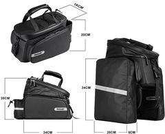 Велосумка Rhinowalk Trunk bag with expandable RK6100 (11-30л.) - 2