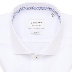 Сорочка мужская Eterna Slim Fit 4122-F94V-00 белая из фактурной ткани