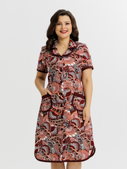 4572 Халат на пуговицах