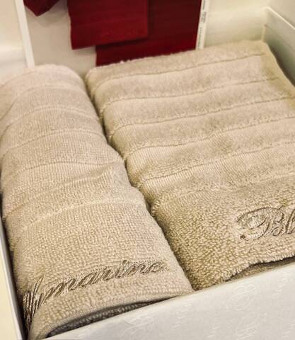 Комплект полотенец 2шт Blumarine Mademoiselle Beige бежевый