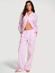 ПИЖАМА ХЛОПКОВАЯ БРЮЧНАЯ СО ТРАЗАМИ VICTORIA'S SECRET