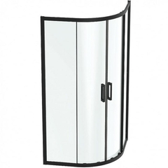 Ideal Standart K9252V3 CONNECT 2 Corner Quadrant Душевое ограждение 100х100 см (полный комплект), раздвижные двери. Высота 195 см, радиус 55 см, безопасное прозрачное стекло 6 мм, антиизвестковое покрытие Ideal Clean, алюминиевый профиль Silk Black, фото