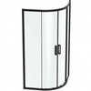 Ideal Standart K9252V3 CONNECT 2 Corner Quadrant Душевое ограждение 100х100 см (полный комплект), раздвижные двери. Высота 195 см, радиус 55 см, безопасное прозрачное стекло 6 мм, антиизвестковое покрытие Ideal Clean, алюминиевый профиль Silk Black,