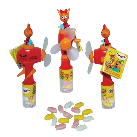 Драже Сладкая сказка +игрушка вентилятор Три кота 10г, шт