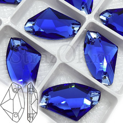 Купить пришивные стразы DeLux Sapphire, синие стразы Galactic в Москве