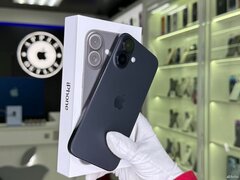 iPhone 16, 128 ГБ, SIM + eSIM, б/у