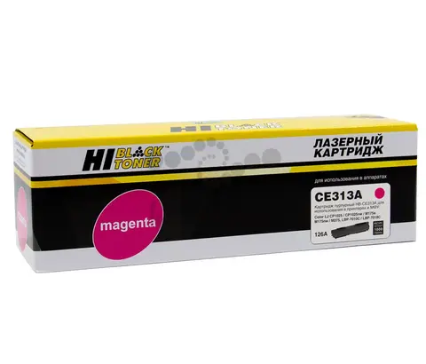 Тонер-картридж Hi-Black (HB-CE313A) для HP CLJ CP1025/1025nw/Pro M175, № 126A, M, 1K
