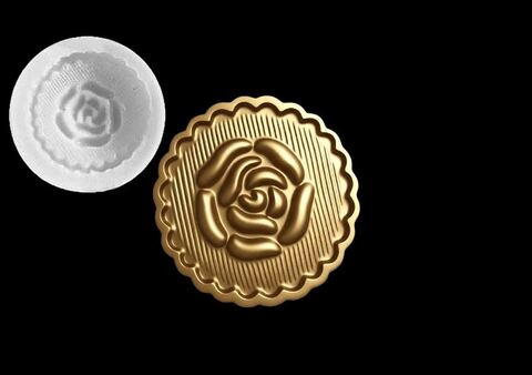 Силиконовый молд Роза в оправе