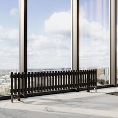 Радиатор трубчатый Guardo Torre 3D-300-32 NK-VER-FL R9005(M) черный матовый