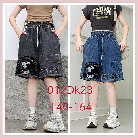 Бриджи джинсовые подр/д (10-15) 260424-SH841