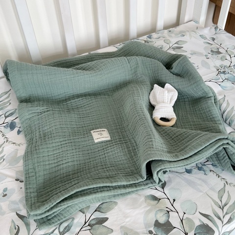 Плед муслин "Эвкалипт"