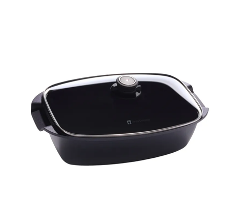 Жаровня с крышкой Swiss Titan ST61033c 21x33 см