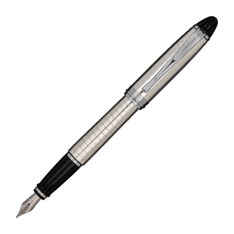Перьевая ручка Aurora Ipsilon Quadra Silver CT, перо - F, в подарочной коробке