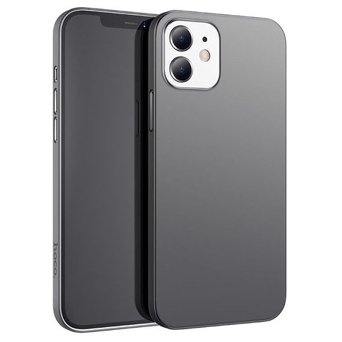 Ультратонкий чехол Mat матовый Hoco “Thin series PP” для iPhone 12 Mini (Черный)