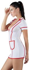 Сексуальное платье медсестры на молнии - 