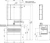 Aquanet 277515 Компл.2 - Тумба Алвита new 80 цв.антрацит (277515)