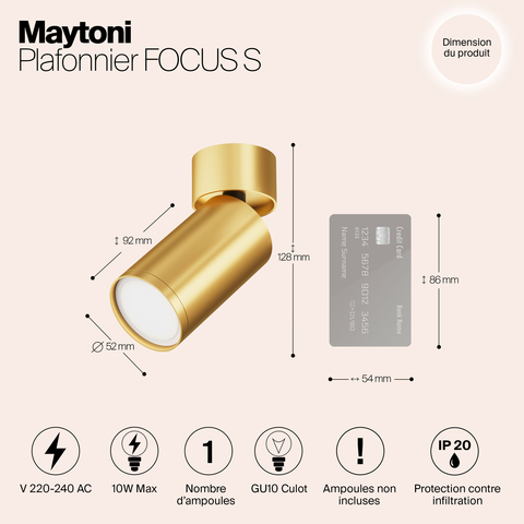 Потолочный светильник Maytoni Focus s C050CL-U-1MG