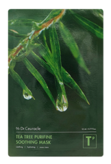 DR.CEURACLE Успокаивающая тканевая маска для лица "Чайное дерево" Tea Tree Purifine, 23 мл, 1 шт