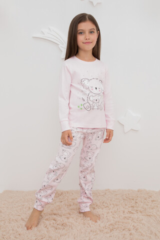 Пижама  для девочки  К 1541/нежно-розовый,забавные коалы Ал