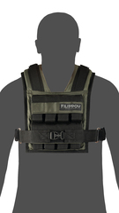 Жилет-утяжелитель Hard Training Filippov от 5кг (4 грузика), зеленый