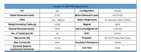 BrotherHobby Tornado T5 3115 Pro KV640