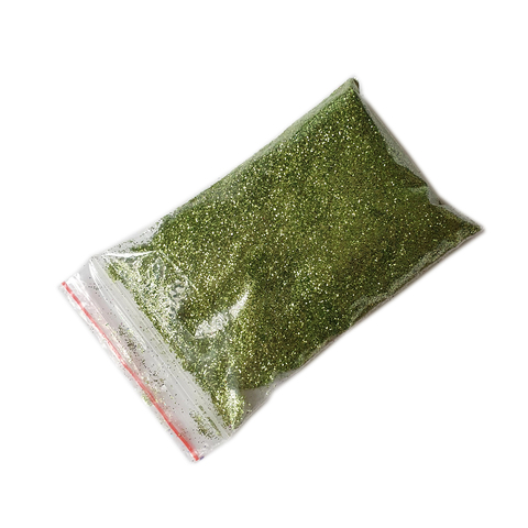 Блестки на развес в пакетиках салатовые 100 гр