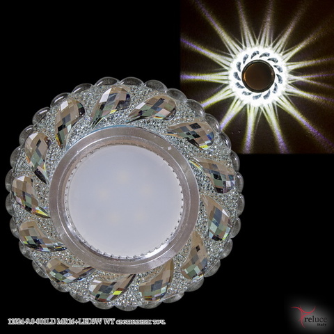Светильник точечный встраиваемый 11024-9.0-001LD MR16+LED3W WT Белый по кругу Белое свечение