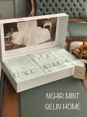 Постельное белье Gelin Home NEHIR mint евро