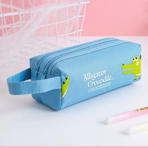 Penal \ Пенал \ Pencil bag Alligator blue
