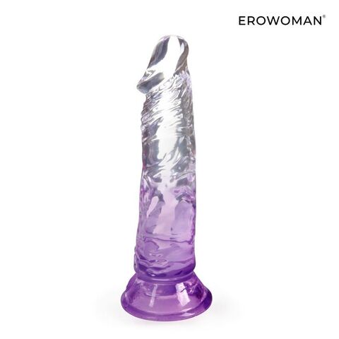 Фиолетовый гибкий фаллоимитатор - 18,5 см. - Erowoman-Eroman EROWOMAN NEW COLLECTION LET-14006