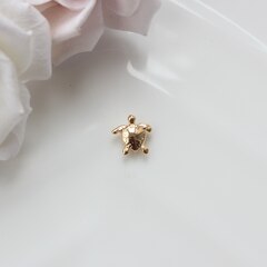 Подвеска спейсер Черепашка 9 мм, позолота, П566