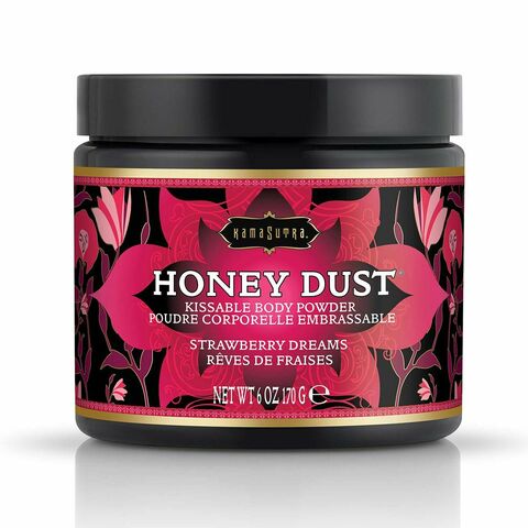 Пудра для тела Honey Dust Body Powder с ароматом клубники - 170 гр. - Kama Sutra KS12014