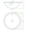 Mediclinics SNR036C Раковина встраиваемая