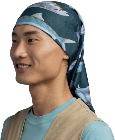 Картинка бандана-труба Buff CoolNet Saltwater Night Blue - 2