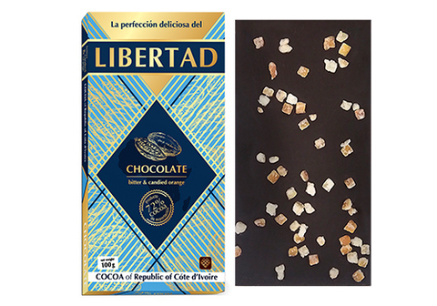 Шоколад горький с апельсином "Либертад", 100г