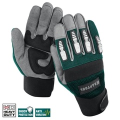 KRAFTOOL Extrem, L (9), профессиональные комбинированные перчатки, антивибрационные, противоударные (11287-L)