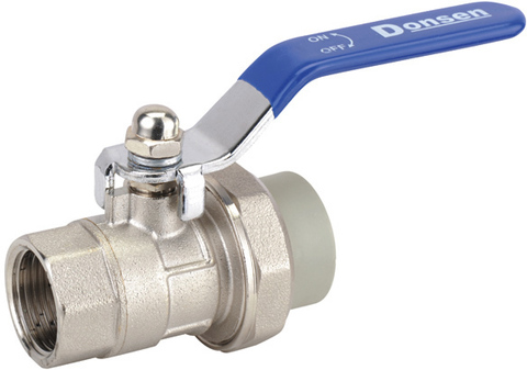 Шаровой кран из латуни с внутренней резьбой и одной сварной головкой из ППР Donsen