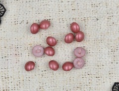 Пуговицы на ножке, d 11 мм, т. пудровая роза