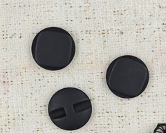 Пуговицы костюмные на полуножке, d 3 см, чёрный