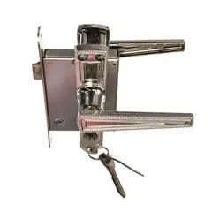 70-1-004 Замок врезной ЗВ4-3.01 (хром) 55/55мм, 4 ключа,цилиндр. мех-м 70мм, 200х85мм (ЗЕНИТ)