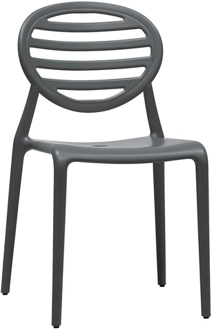 Стул пластиковый Scab Design Top Gio, антрацит