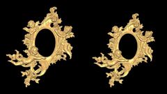 Силиконовый молд Рамка с ангелами