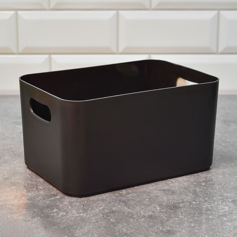 Корзина Agraba, 3.7 л, 23х16х12 см, цвет базальт, пластик